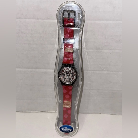 Disney Store Minnie Mouse Watch Adjustable Wristband Kids to Adult One Size - Picture 1 of 9